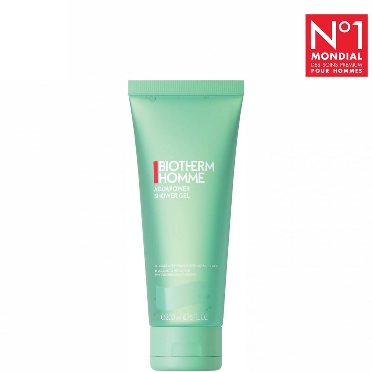 Biotherm Aquapower Gel Douche Rafraîchissant Détoxifiant Corps &  Cheveux