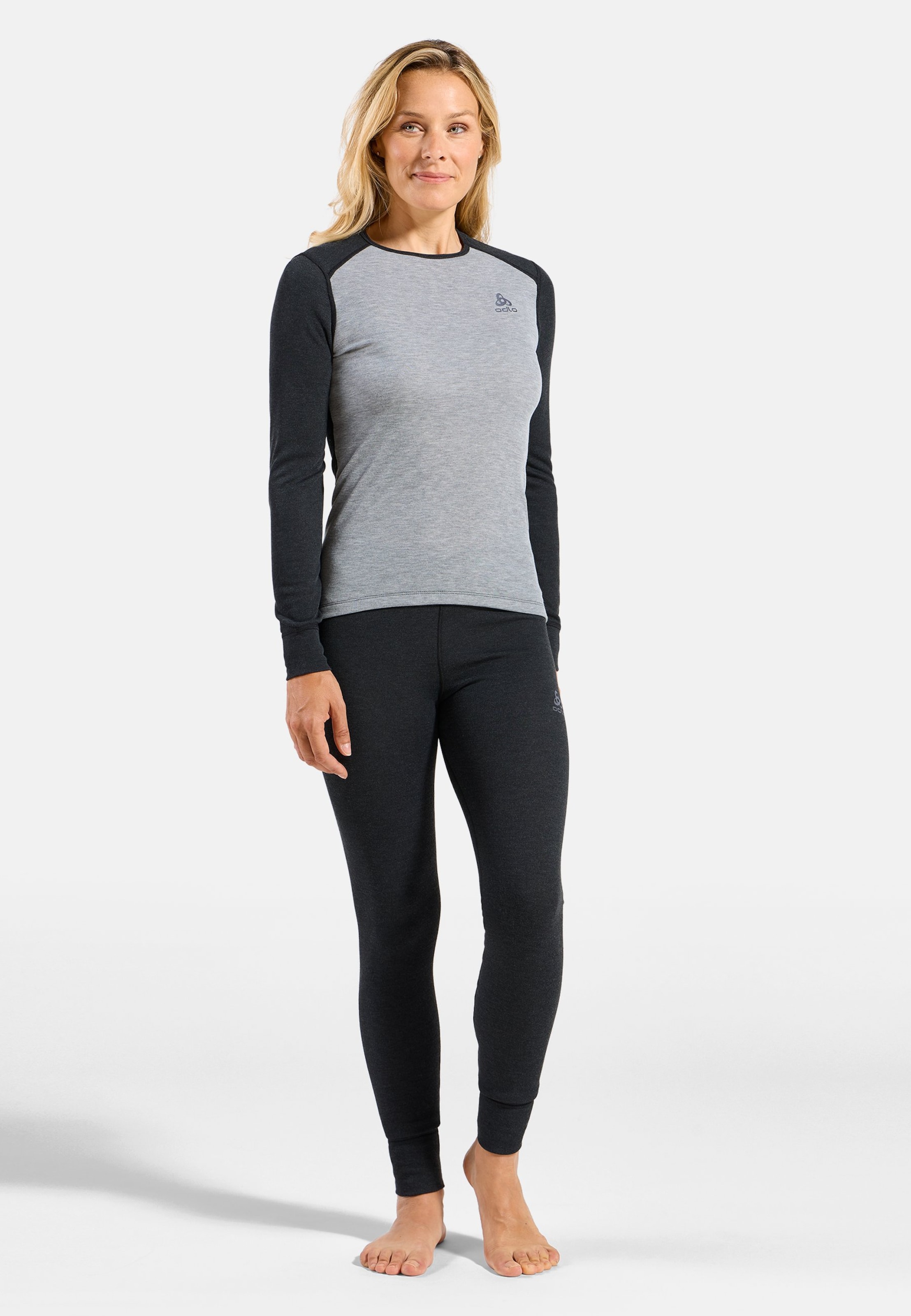 Active Warm Base layer Set in dark grey melange - grey melange