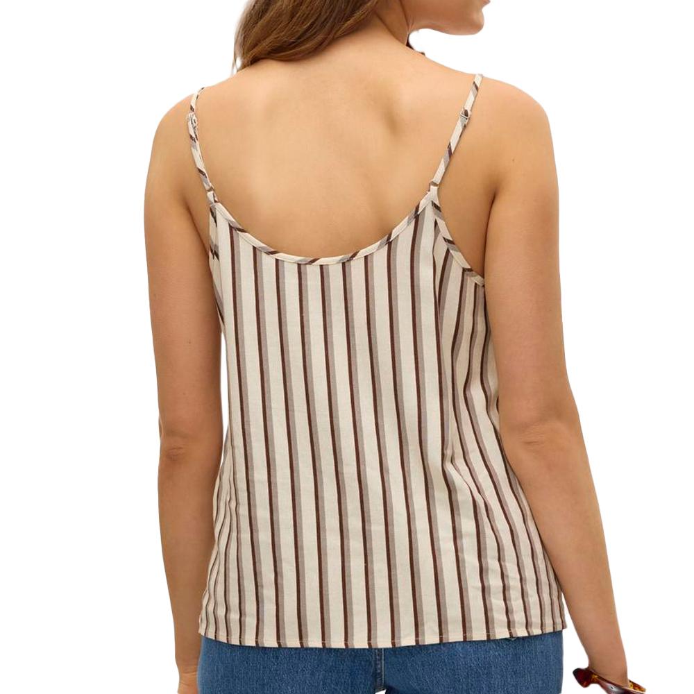Vero Moda Top Beige/Marron Femme Vero Moda Singlet