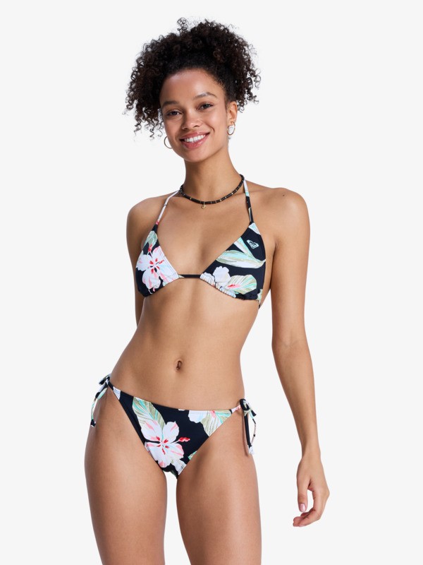 Printed Essentials TS Set Ensemble de bikini Tiki Tri deux pièces Noir Femme