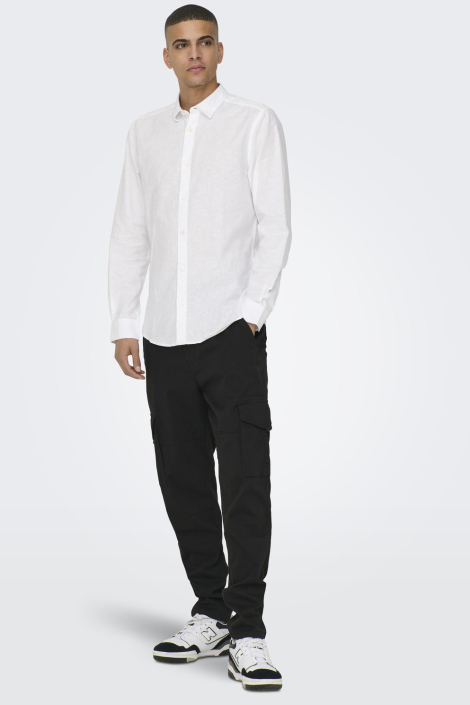 Only & Sons witte heren overhemd