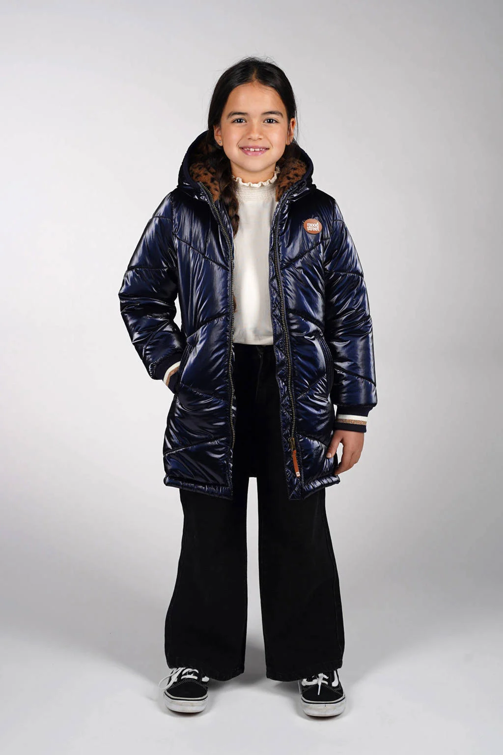 Moodstreet gewatteerde jas blauw
