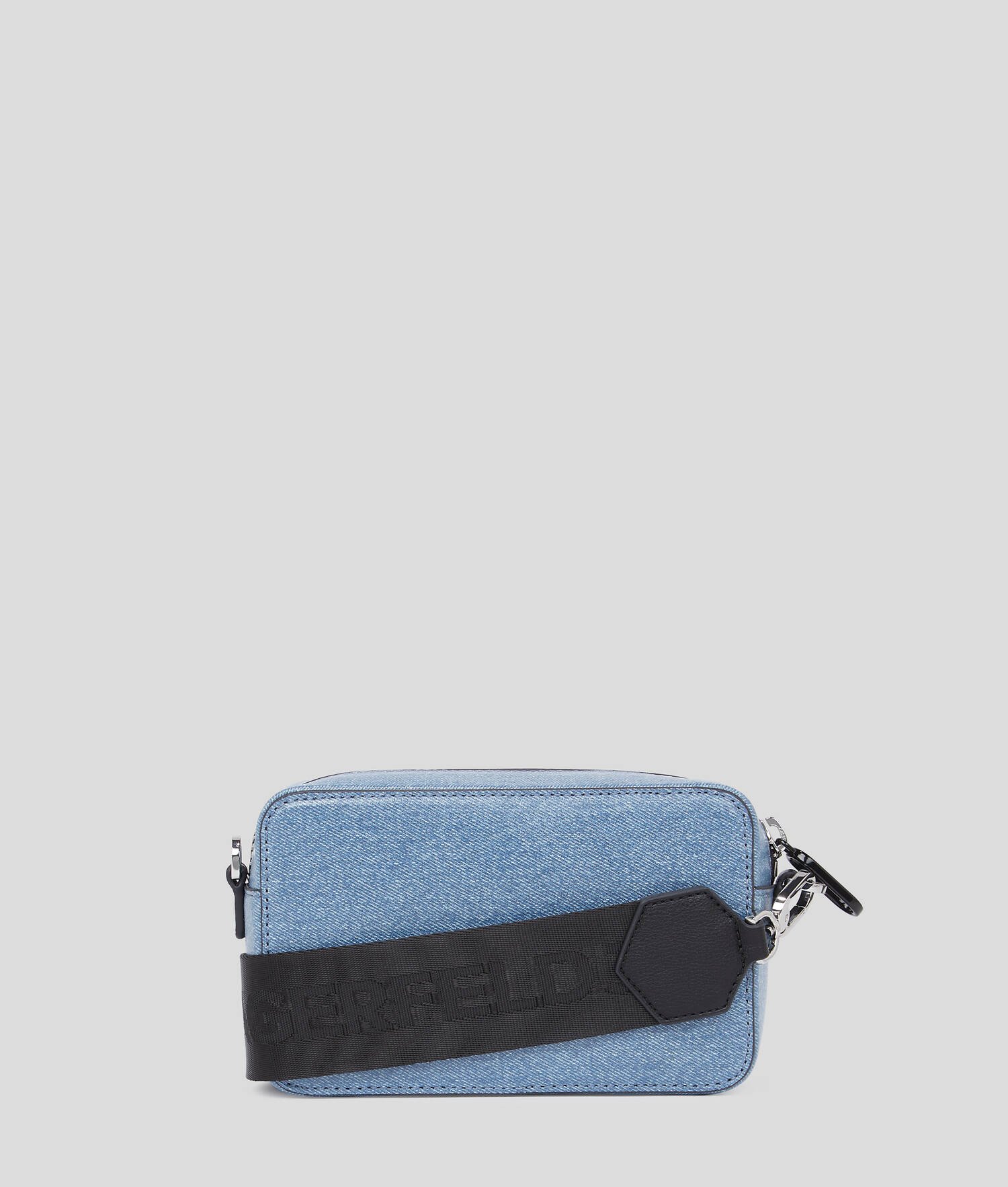 SAC CAMÉRA ENDUIT AVEC LOGO KLJ ENCADRÉ - Bleu enduit