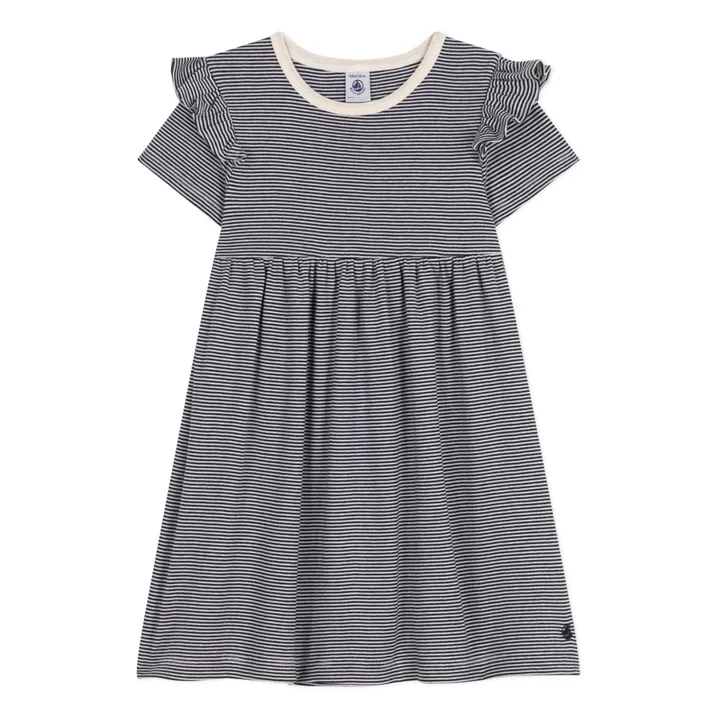Petit Bateau Robe Moona Rayée | Bleu marine