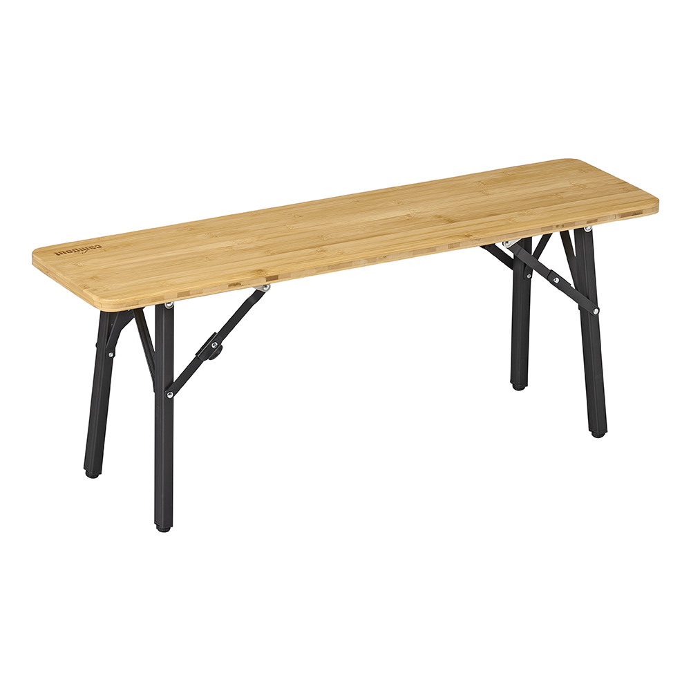 Campout 100 x 27 cm bamboe campingbank - Set van 2
