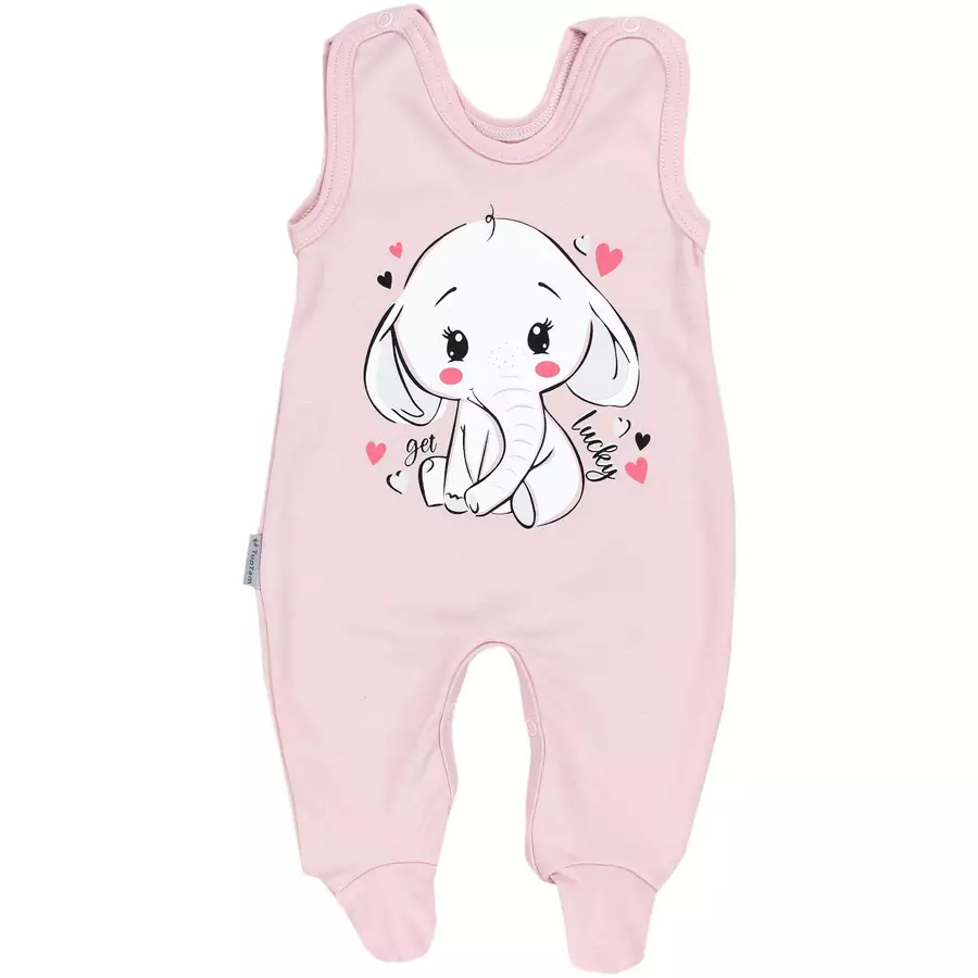 TupTam Baby Strampler mit Aufdruck Spruch 5er Pack rosagrau