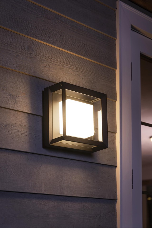 Philips Hue - Econic Square Wall Lantern Outdoor - White & Color Ambiance