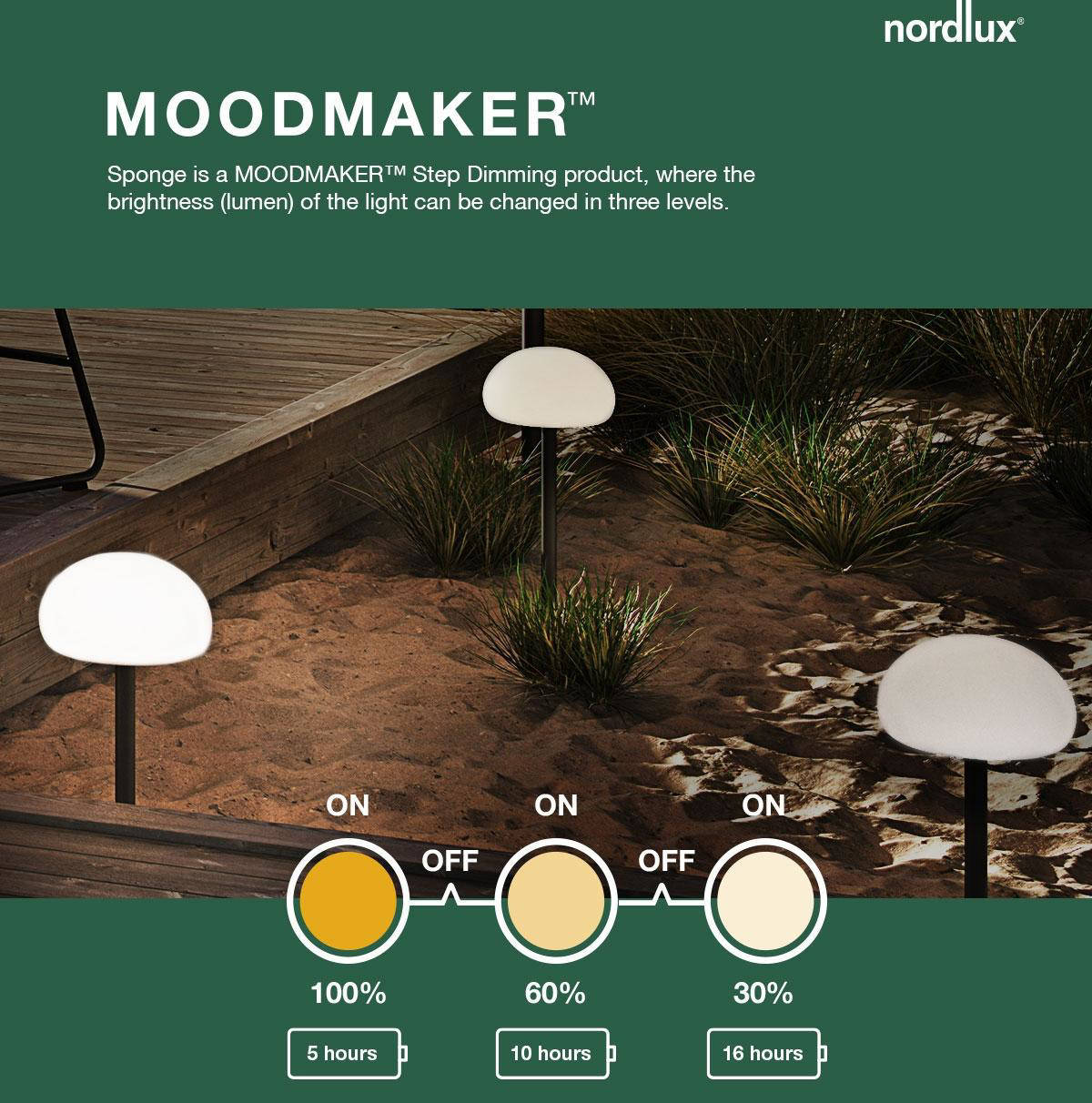 Nordlux tafellamp Sponge oplaadbaar