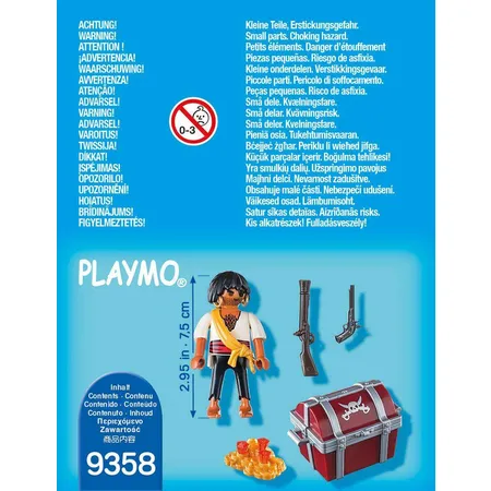 PLAYMOBIL® 9358 Pirat mit Schatzkiste