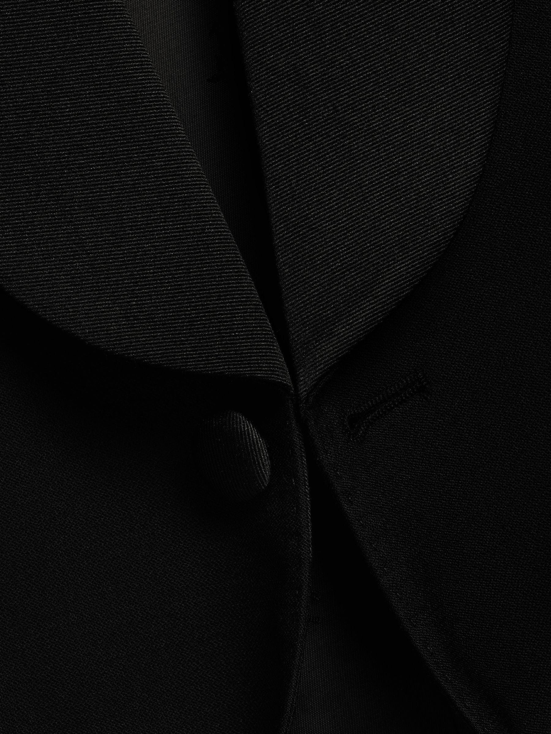 Zwart - Charles Tyrwhitt - Slim-fit dinercolbert met sjaalrevers