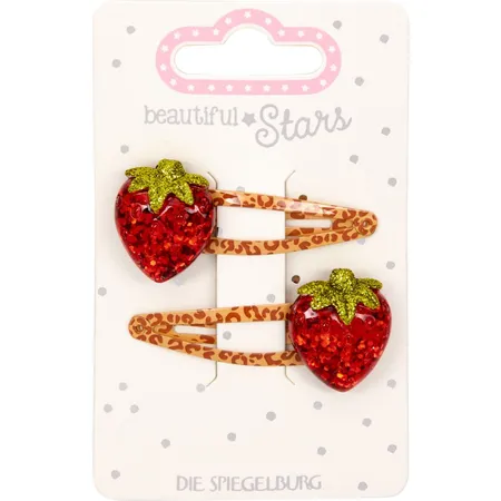 Die Spiegelburg Haarclips Erdbeere - beautiful Stars, 1 Packung, 2-fach sortiert