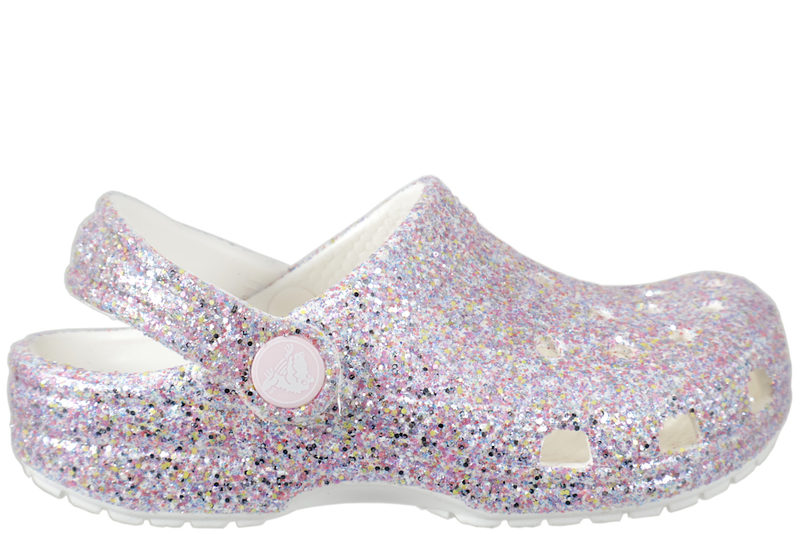 CROCS CLASSIC GLITTER CLOGS I GUMMI