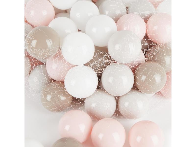 bieco Bälle für Bällebad 100 Stk. Cotton Bälle fürs Spielen