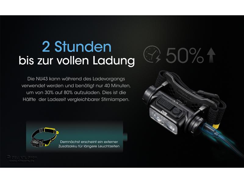 Nitecore Stirnlampe NU43 1400 Lumen LED-Stirnlampe