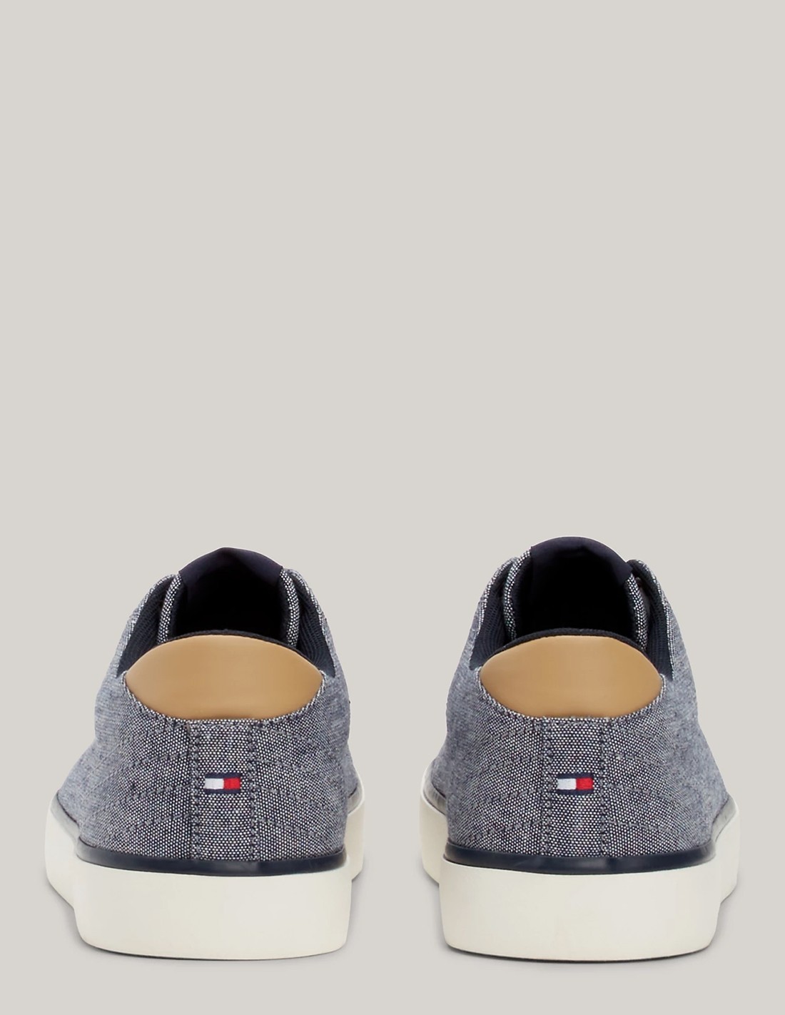 tommy hilfiger Baskets de ville Homme Th Hi Vulc Low Chambray Bleu/Gris