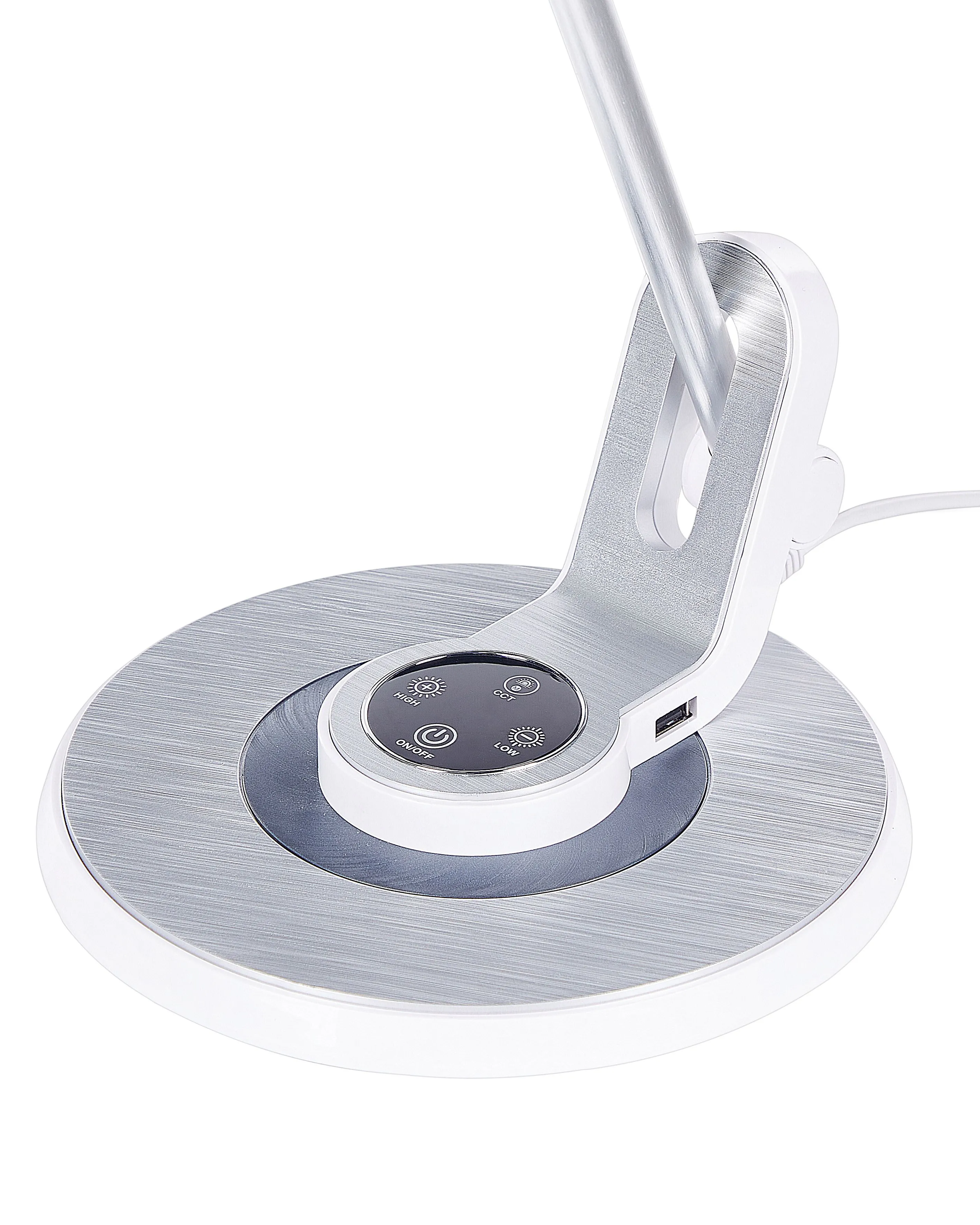 LED bureaulamp CORVUS met dimmer Metaal Wit/zilver