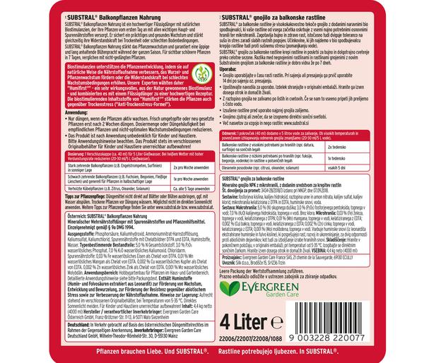 Substral® Balkonpflanzen-Nahrung, flüssig, 4