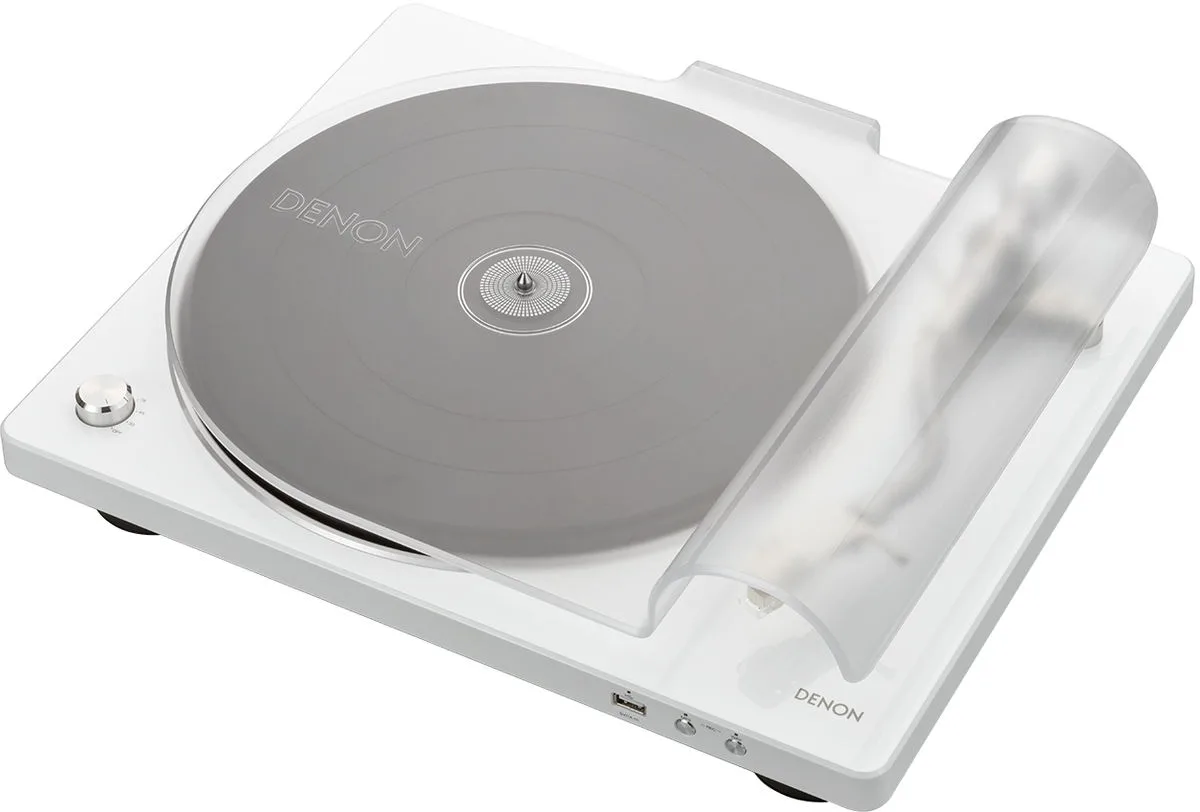 Denon DP-450 USB Blanc Platines vinyle hi-fi