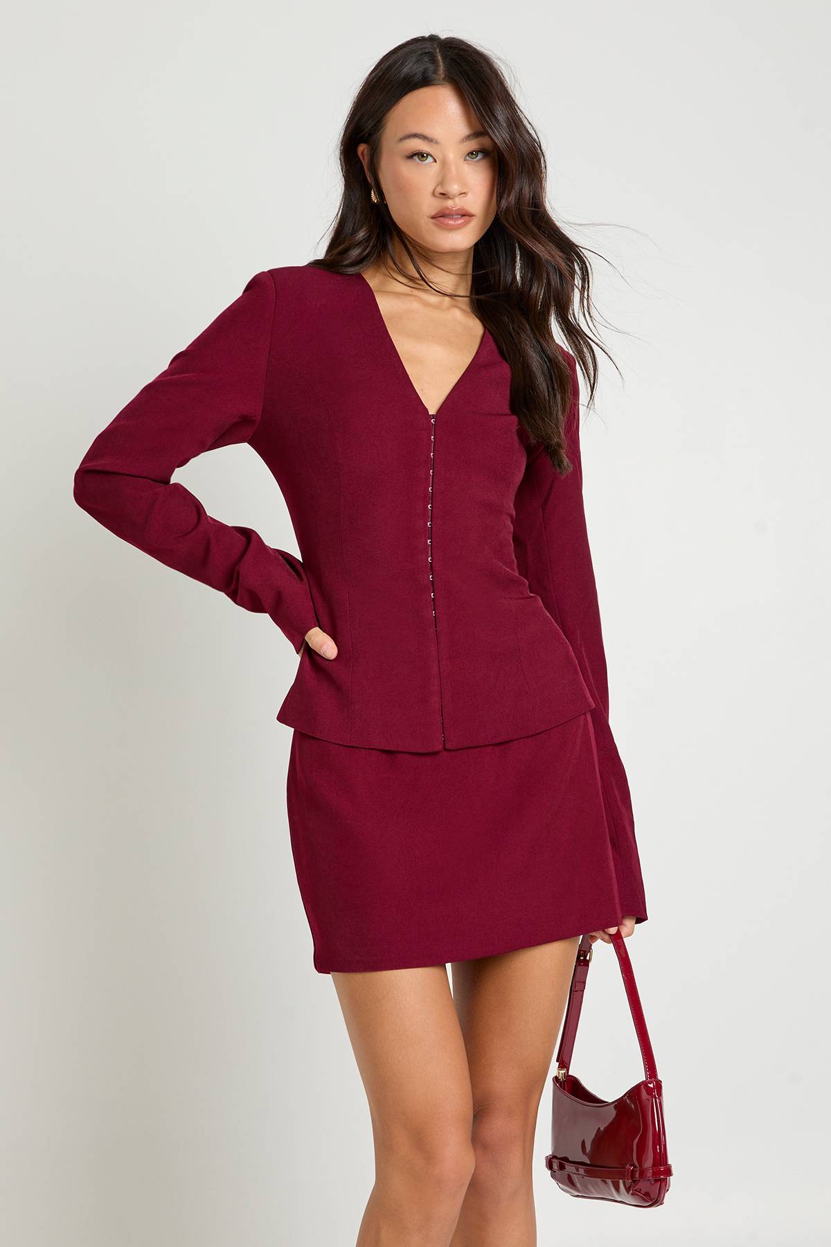 boohoo Jupe mini ajustée pour grandes tailles