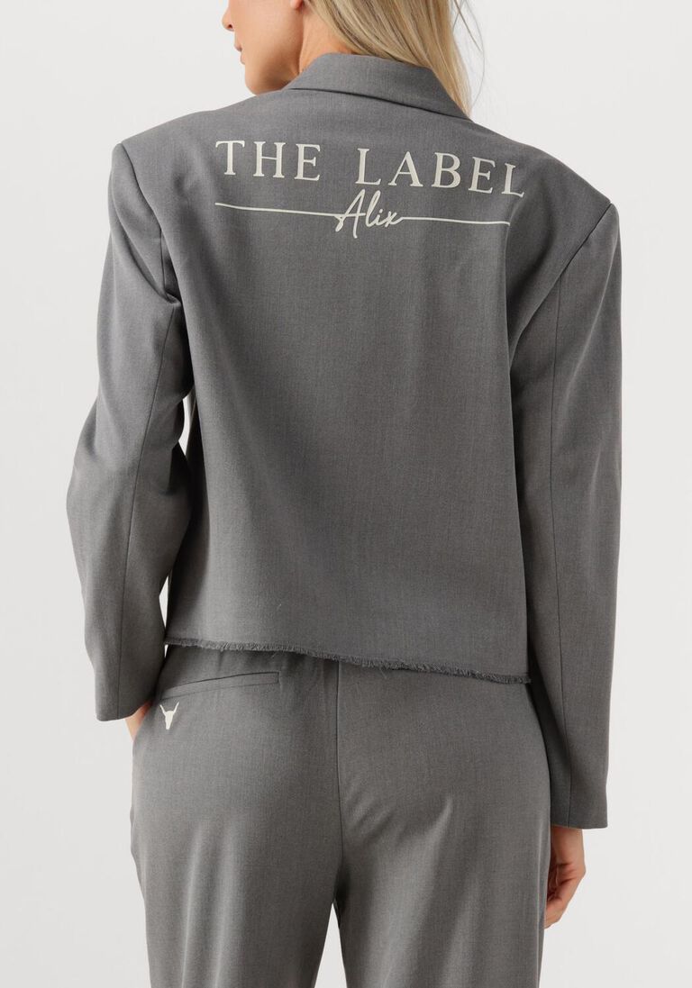grijze alix the label blazer double breasted blazer