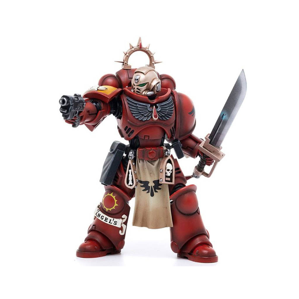 W40K - Figurine Joy Toy : Blood Angels Primaris Lieutenant Tolmeron