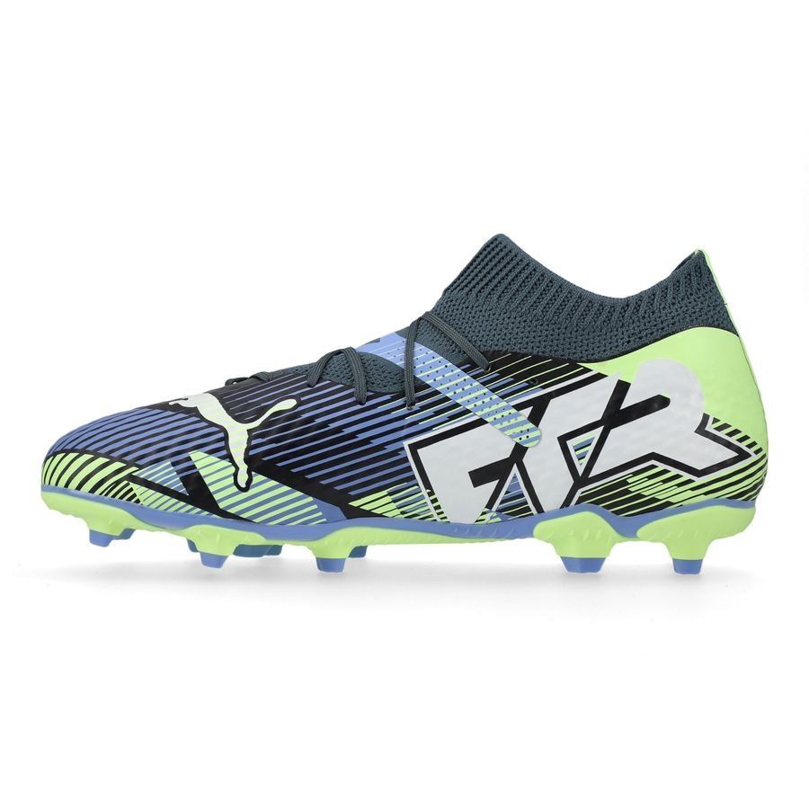 PUMA Future 7 Pro FG/AG Lights Out - Gray Skies/Blanc/Fizzy Apple Enfant