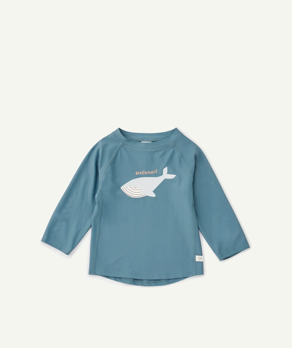 LASSIGT-SHIRT ANTI-UV BÉBÉ BLEU MARINE IMPRIMÉ BALEINE