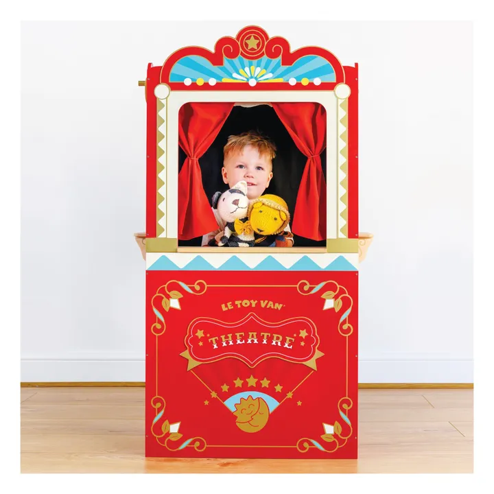 Le Toy Van Théâtre de marionnettes | Rouge