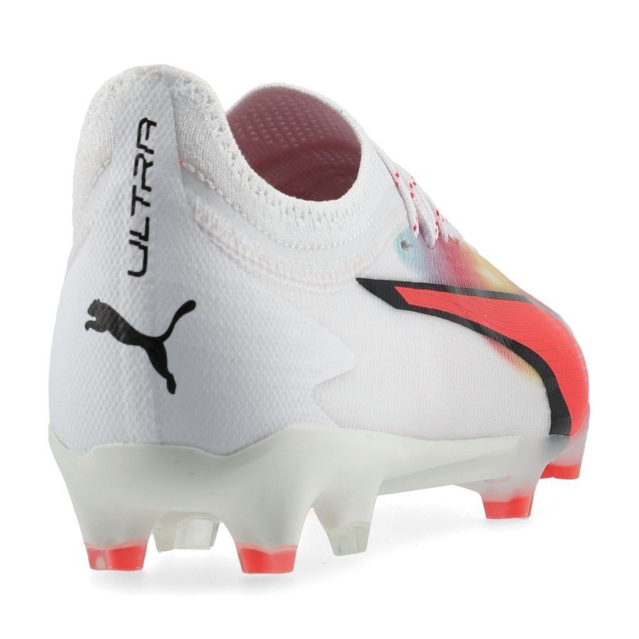 PUMA Ultra Ultimate FG/AG Breakthrough - Blanc/Noir/Fire Orchid
