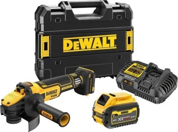 Dewalt Maskiner Dewalt VINKELSLEVEMaskine 18V 125 mm 1x6.0Ah FLEXVOLT REG. VNT. DCG409VST1
