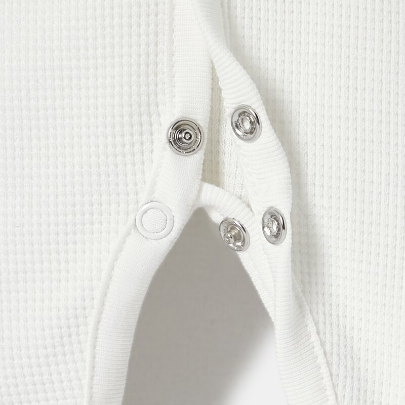 Dors-bien en coton nid d'abeille blanc naissance Absorba Blanc