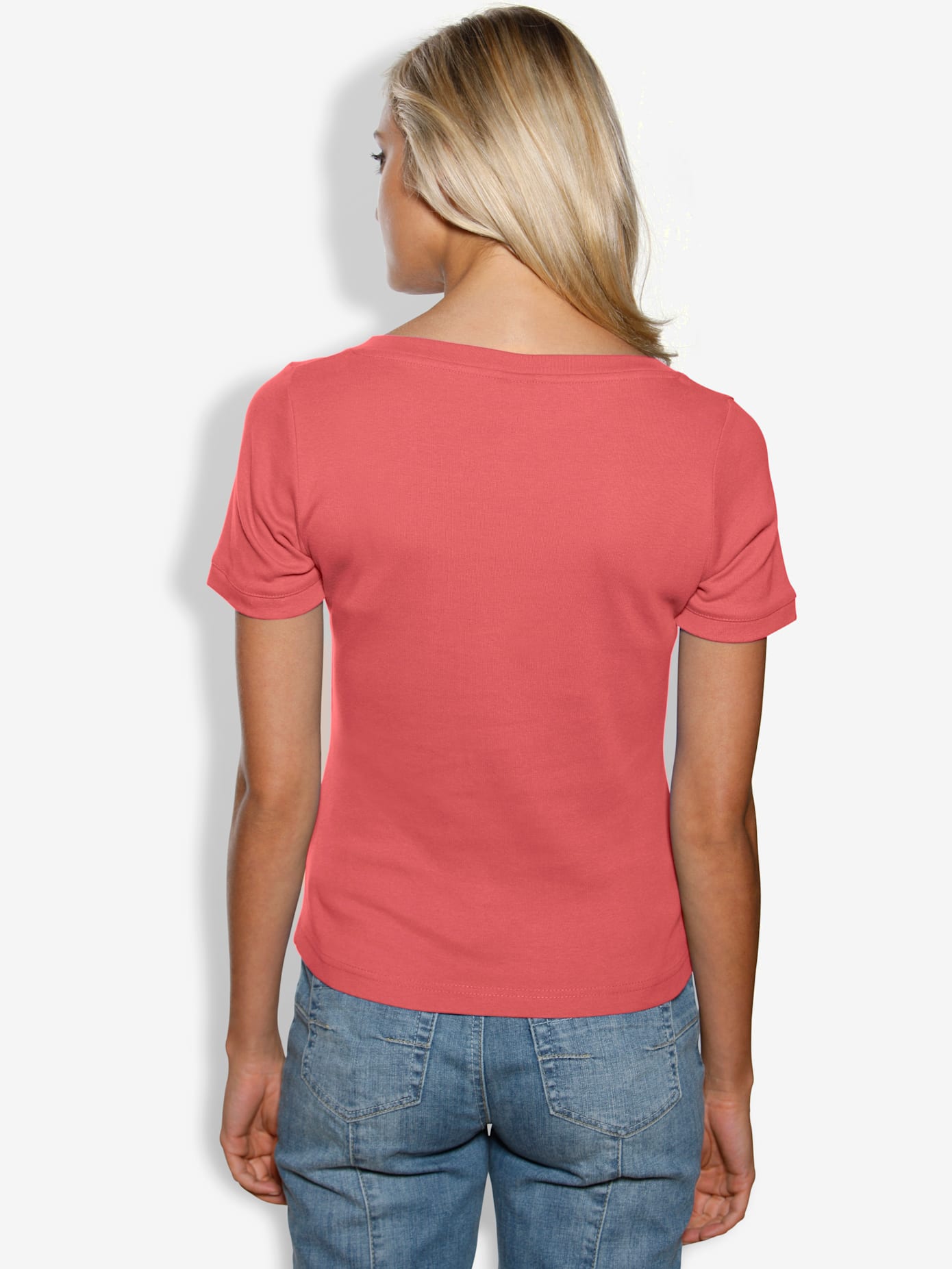 T-shirt à encolure carrée grande encolure carrée