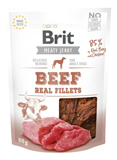 Brit Jerky oksekød - 80 g.