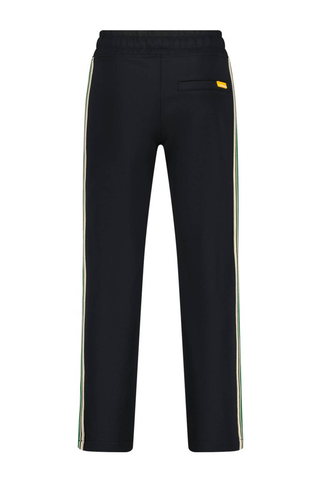 Vingino regular fit joggingbroek Sowin met zijstreep zwart/zand