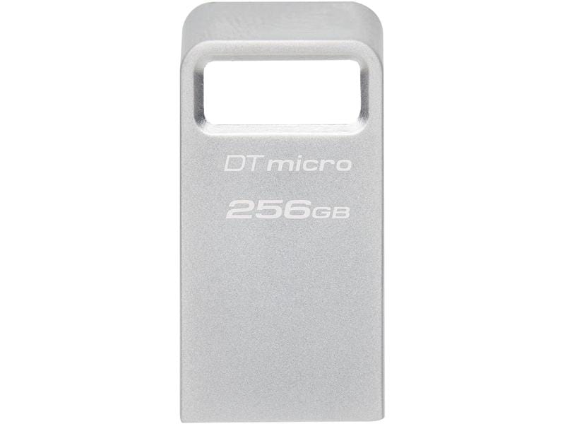 Kingston USB-Stick DT Micro 256 GB Ultrakompakter USB-Stick im Metallgehäuse