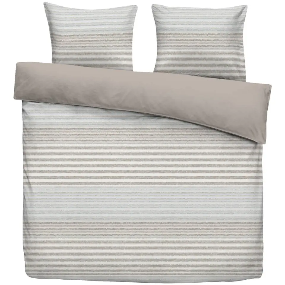 Dekbedovertrek Hidde - beige/blauw - 200x220 cm