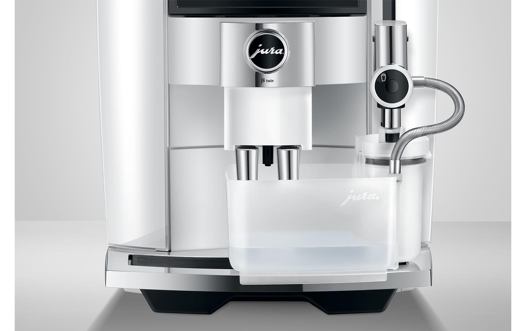 Kaffeevollautomat J8 twin Diamond White (SA)<br>Zweitassen-Vollautomat für 31 verschiedene Kaffee- und Milchgetränke