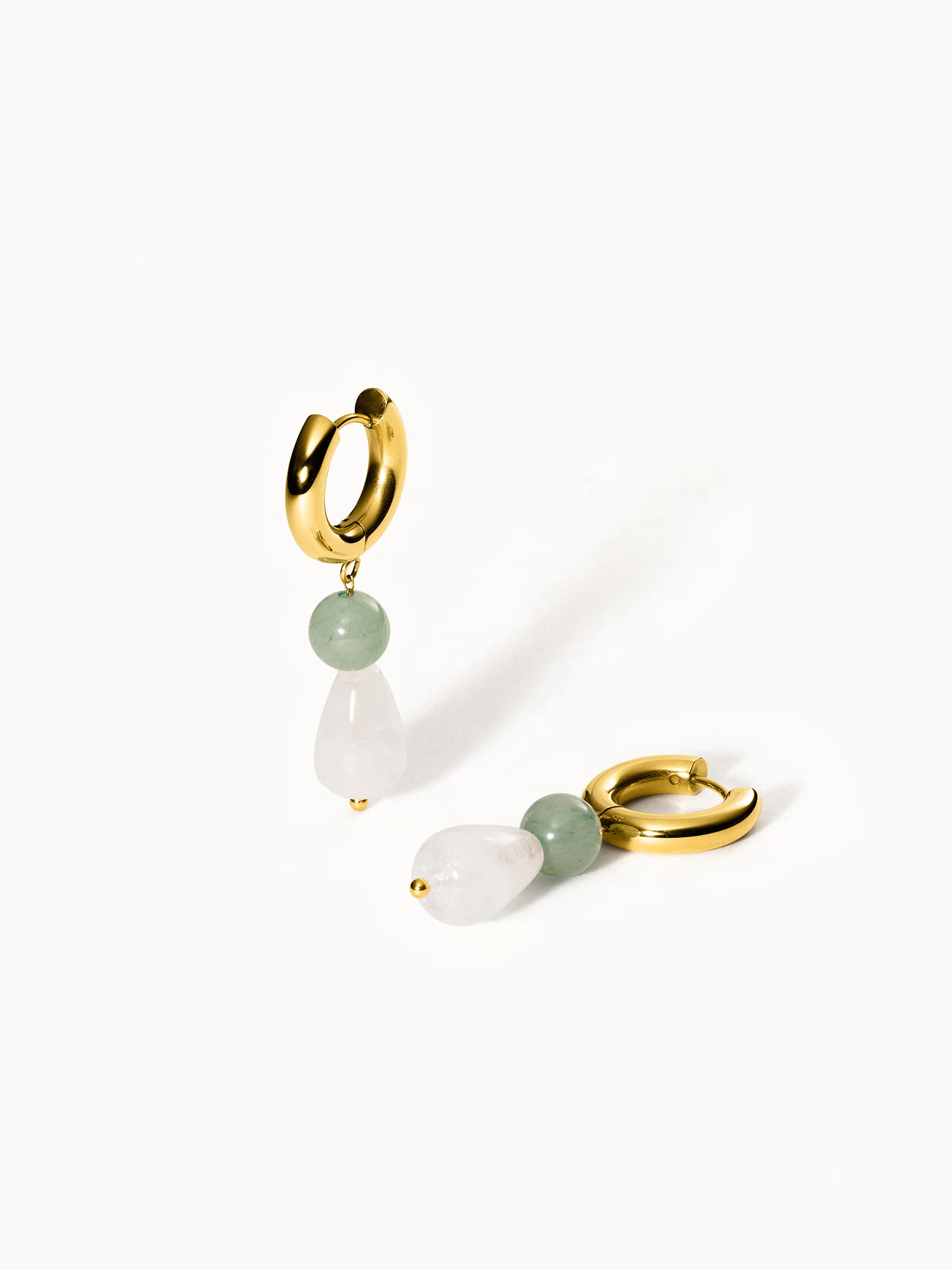 Clear Quartz Drop Ohrringe - PURELEI