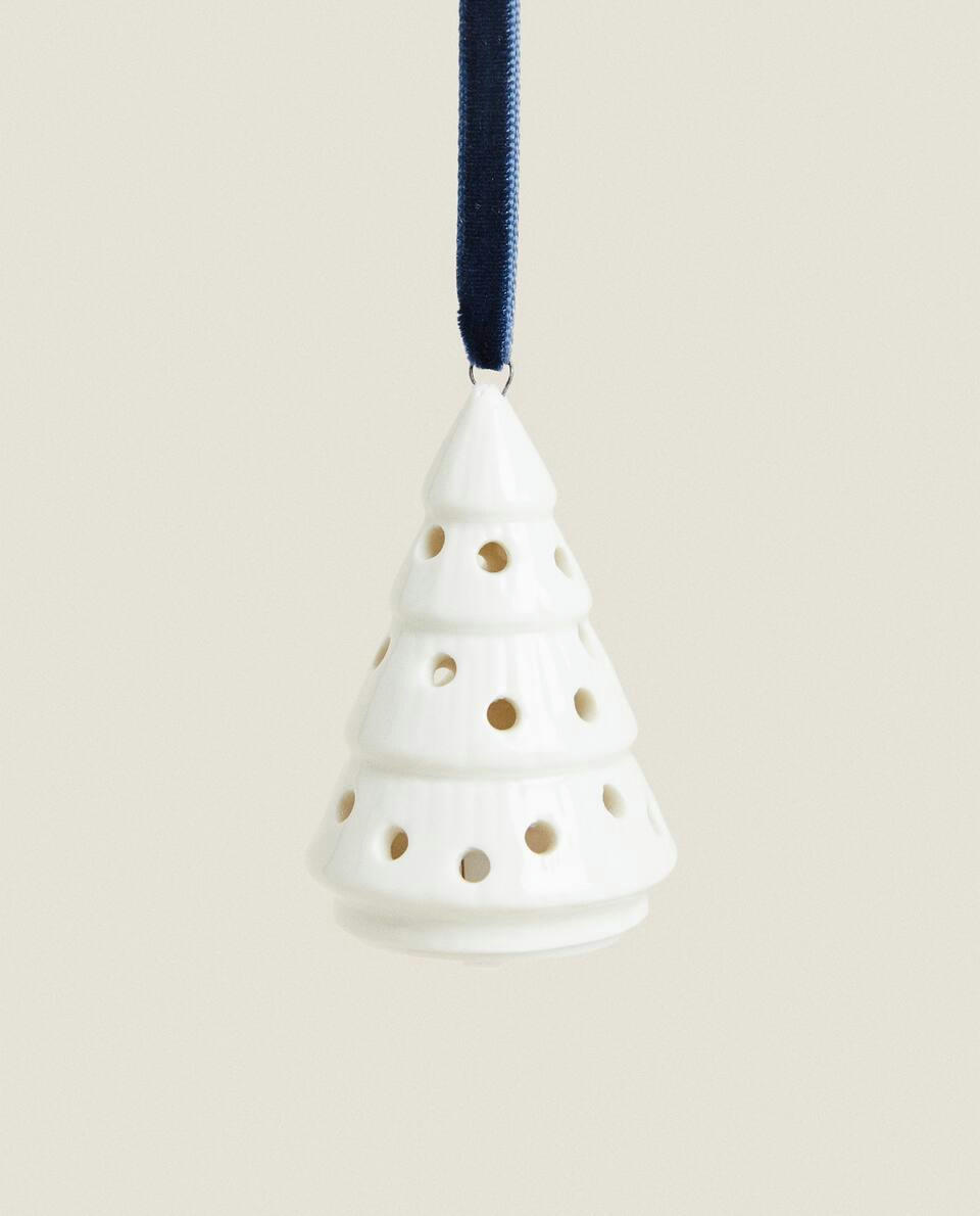 DECORAÇÃO DE PORCELANA PARA ÁRVORE DE NATAL