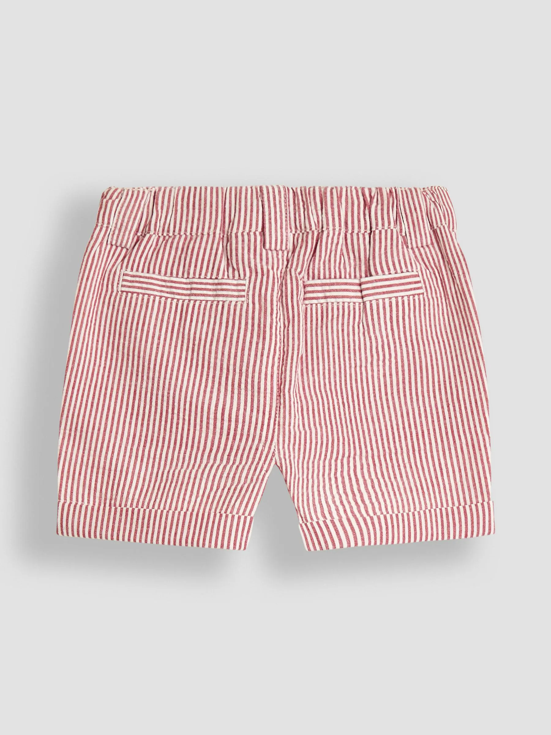 JoJo Maman Bébé - Gestreepte seersucker short
