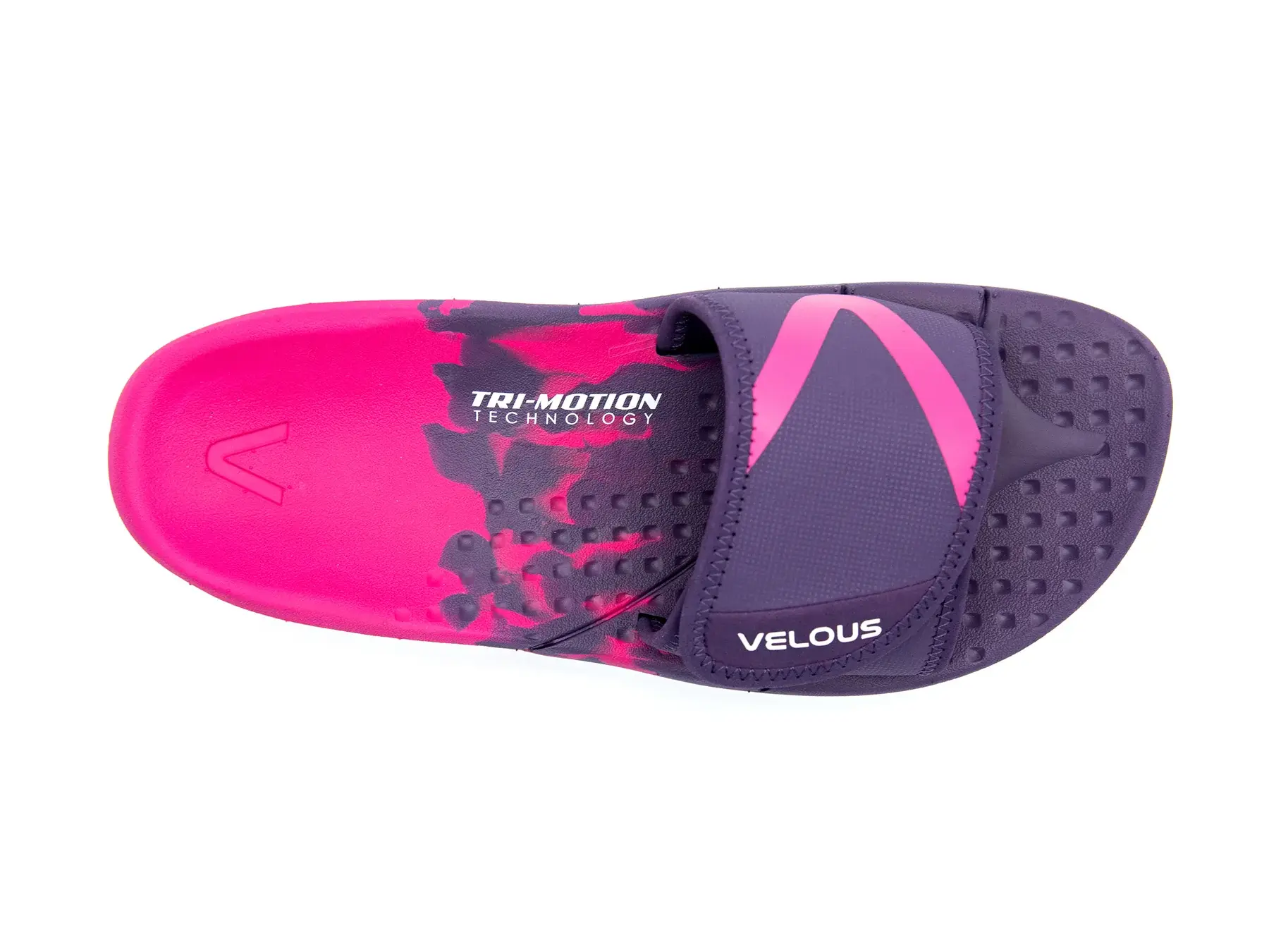 VELOUS Hoya Verstelbare Slide Slippers Paars/Roze/Wit