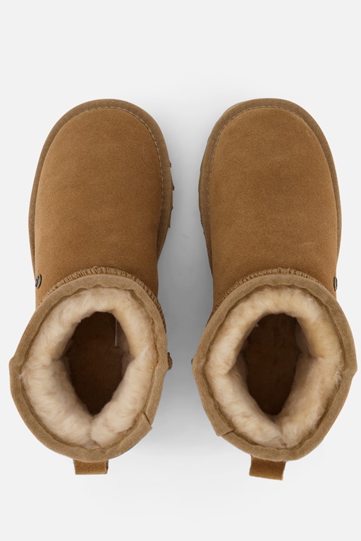 Warmbat Wallyby Gevoerde boots cognac Suede