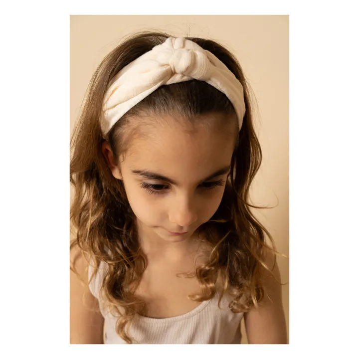 Grech & Co Bandeau Elastique | Blanc cassé