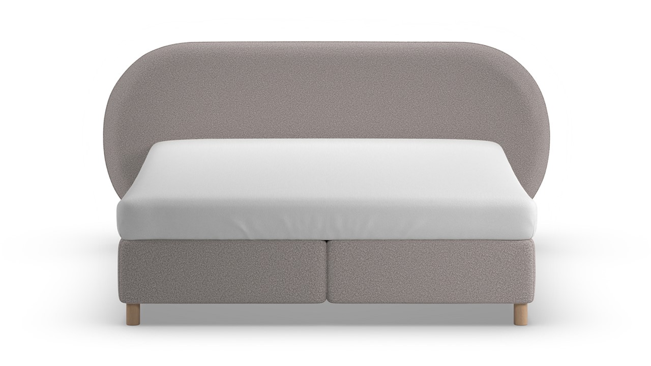 Boxspring Flow - Warm wool grey