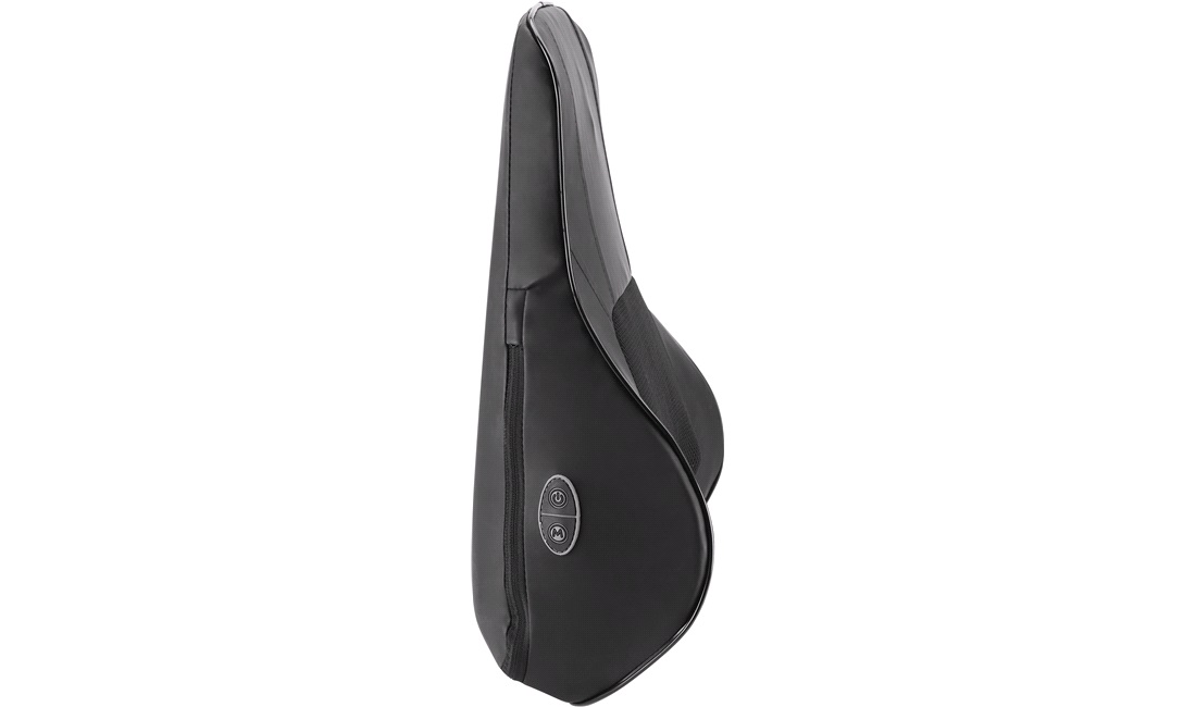 Rygpude med massage og memory foam sort