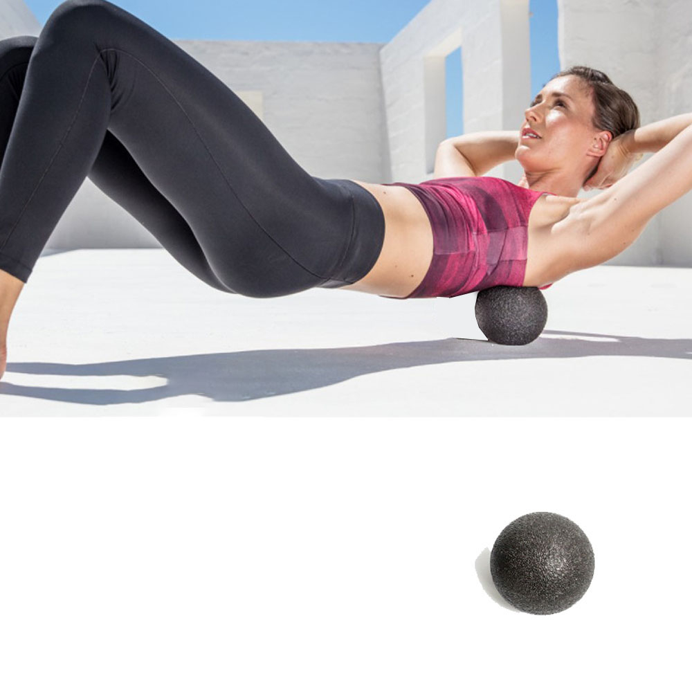 (Ø80mm) Multifunktionale Faszienkugel Fitness Massage Ball - Schwarz