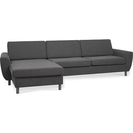 Urban 3D XL vendbar sofa med chaiselong - antracit