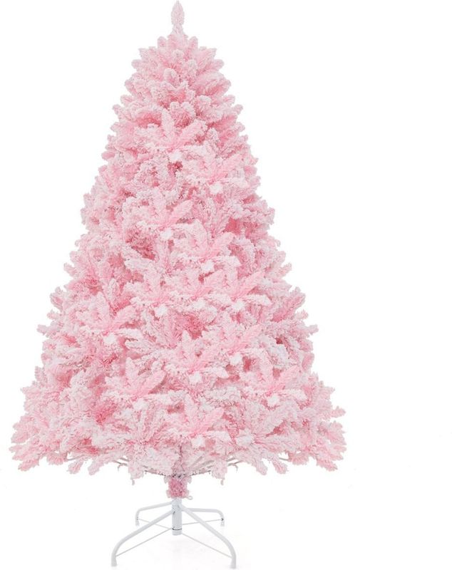 Coast Kunstkerstboom Roze Besneeuwd - 180 cm