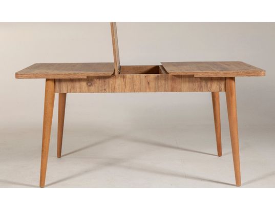 CONCEPT1 - Table Vina extensible pin atlantique 130 x 80 x h77