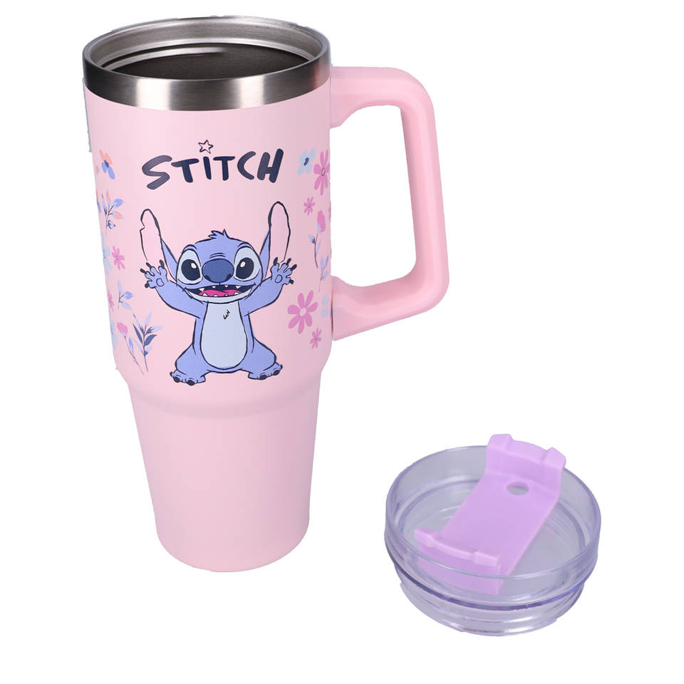 Bottled Bliss Stitch drinkfles - 900 ml - roze